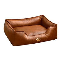 Lit surélevé pour chiens et chats en tissu Oxford, type niche, imperméable, résistant aux morsures, avec cadre renforcé, non amovible, lavable et respirant