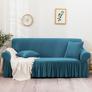 Penutup <span class=keywords><strong>Sofa</strong></span> Kain Warna Solid Turki Semua Termasuk Renda Tebal Penutup <span class=keywords><strong>Sofa</strong></span> Persegi Kecil Turki Grosir Empat Musim - Product Image 3