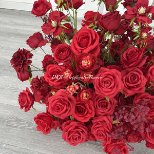 Arco de flores de seda profesional DKB con flores grandes para decoración, panel de fondo floral para decoración de fiestas - Product Image 4