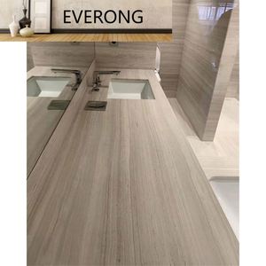 Fabrication <span class=keywords><strong>marbre</strong></span> naturel grain de bois gris <span class=keywords><strong>marbre</strong></span> pour lavabo et promenades - Product Image 5