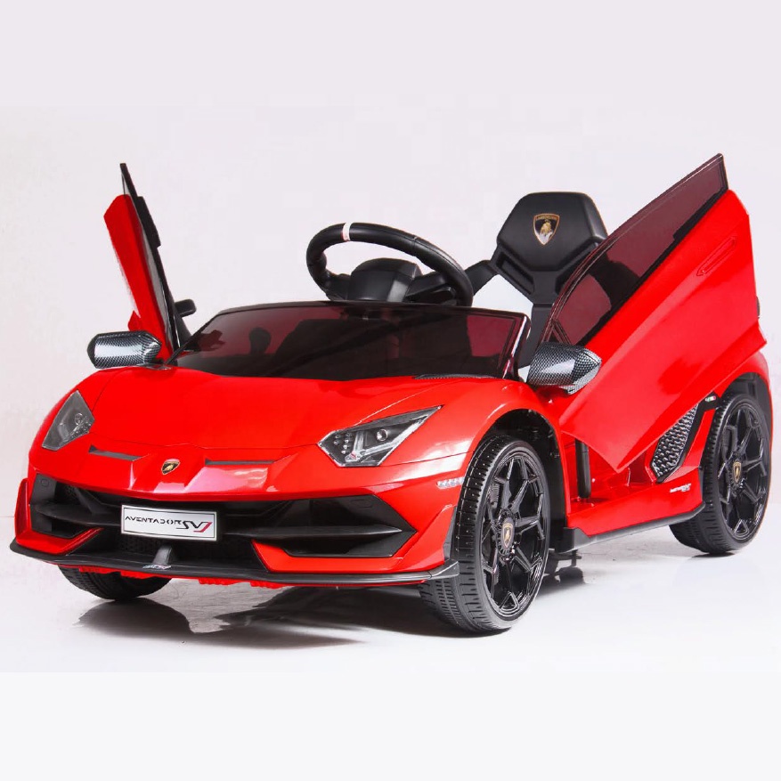 「新品」ランボルギーニスタイル 12V電動キッズカー ランボルギーニアヴェンタドールSVJライセンスライドオン