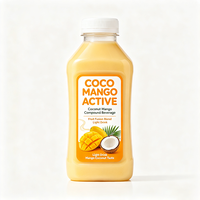 Étiquettes de bouteilles de boisson à la noix de coco et à la mangue Haoxuan, autocollantes, imprimées, imperméables, service OEM