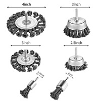 Brosse en fil de laiton pour décapage de peinture, qualité industrielle, outil de polissage monté sur broche