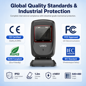เครื่องสแกนแบบรอบทิศทาง UIMG UMG-FS30 รุ่นขายดีที่สุด พร้อมระบบตรวจจับอัตโนมัติ แบบ USB สำหรับร้านหนังสือและระบบขายหน้าร้าน (POS) - Product Image 3