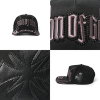 Casquettes ABZ Baez 2026 en gros, 5 panneaux, qualité G5, broderie strass, logo métallique, visière incurvée en daim, broche personnalisée