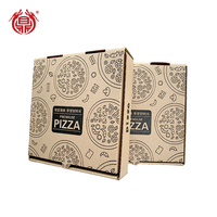 Boîte d'emballage pour pizza en carton imprimé de 10, 12, 14, 15, 16, 18 pouces, boîte d'emballage en carton ondulé personnalisée pour les petites entreprises