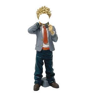 19CM <span class=keywords><strong>Boku</strong></span> <span class=keywords><strong>No</strong></span> <span class=keywords><strong>Hero</strong></span> <span class=keywords><strong>Academia</strong></span> School Uniform Ver, Figurine de dessin animé Bakugou Katsuki, statue manga, figurine PVC, jouet anime, cadeau - Product Image 2