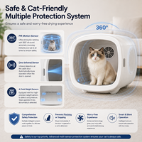 Litière automatique intelligente pour chat, grande capacité 70L, contrôle par application, système d'air frais, désodorisation UV, toilette sécurisée pour chat - Meilleures ventes