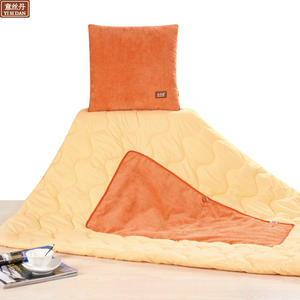 Coussin de voyage Yisidan 28x28x14cm rectangulaire pliable avec rembourrage en polyester, couleur unie café beige marron orange bleu gris - Product Image 4