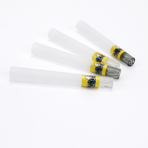 7-Hole Spiral Glass Filter Tip Sticks Cigarette Paper 98mm Pre-Made Rolled Cones Twisted Glass Tipped Smoking <b>Rolling</b> Paper Tube - Product Image 1