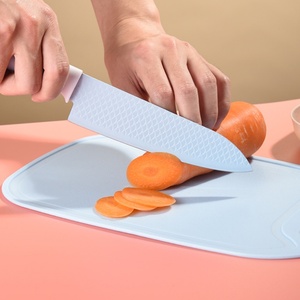 Juego de Cuchillos de Cocina de Acero Inoxidable, Juego de Cuchillos Afilados, Tijeras, Pelador, Tabla de Cortar, Juego de Cuchillos de Chef con Bloque para Cuchillos - Product Image 3
