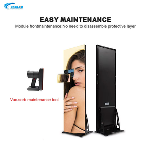 <span class=keywords><strong>Led</strong></span> Áp phích Màn hình Wifi điều khiển màn hình hiển thị xách tay <span class=keywords><strong>LED</strong></span> hiển thị áp phích với mở rộng màn hình bánh xe - Product Image 4