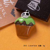 Pendentifs en résine pour Halloween, accessoires pour la fête des défunts, citrouille, pendentifs fantômes DIY, ensemble de décoration pour la fête des défunts
