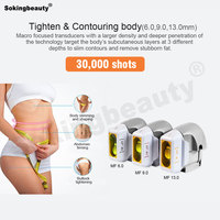Nouvelle Machine de Lifting Facial 7D à Double Contrôle pour le Contour de la Ligne de la Bouche, Rajeunissement de la Peau, Affinage des Pores, Kit de Cartouches pour Centre de Spa 220V 110V