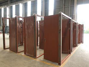 Porta Acustica Y-H in Acciaio Ecologico Rosso Mattone, Insonorizzata 35dB, Spessore 10cm, Doppia Guarnizione, per Interni/Esterni, Direttamente dalla Fabbrica - Product Image 4