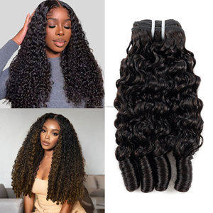 Extensiones de Cabello Humano Birmano Rizado sin Procesar al por Mayor, Mechones de Cabello Virgen con Rizo en Espiral en las Puntas - Product Image 1
