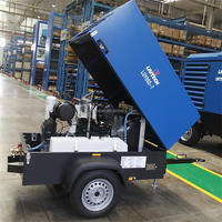 Compresseur d'air mobile à moteur diesel Atlas Copco LIUTECH LUY050-7 7 bar 100 psi 175cfm 5m³/min pour l'exploitation minière, le forage, le sablage
