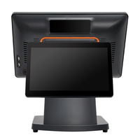 Terminal de point de vente de bureau à double écran tactile Windows/Android/Linux JSJ JSJ68-D-116 personnalisé en gros, Bluetooth/Wi-Fi 6 5G WiFi