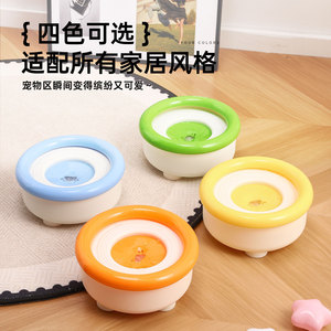 Cuencos para mascotas para perros, cuenco de agua flotante de plástico antideslizante con diseño redondeado para mascotas pequeñas, cuenco para alimentar y beber para perros y gatos - Product Image 1