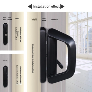 Cerradura para puerta de vidrio de balcón, de un solo lado, con llave, de aleación de zinc, para puerta corredera, envío directo - Product Image 5