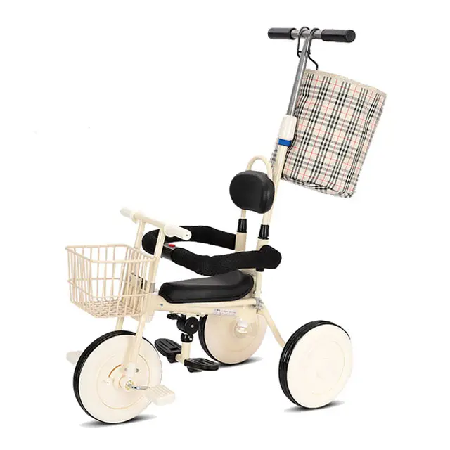 Tricycle à 3 roues en acier pour bébés et enfants, coffre-fort équilibré, nouveau Design, 2021