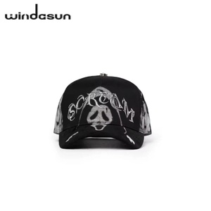 Gorras Barbas G5 Scream Chrome Vegan Suede de 5 Paneles con Pedrería y Código NFC, Venta al Por Mayor, Alta Calidad, Envío Rápido - Product Image 1