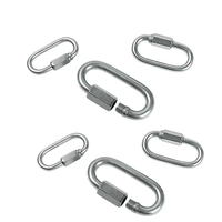 Connecteur mousqueton porte-clés chaîne quincaillerie de gréement marin électrogalvanisé ovale à attache rapide