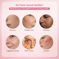 Baume multi-usages PDRN Pink Collagen Volume 5% Volufiline Stick, combleur des rides nasogéniennes, raffermissant du visage, anti-rides avec ADN de saumon