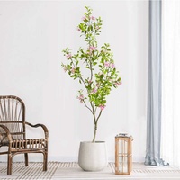 78.7 pouces de luxe artificiel myrte arbre plante en pot grand Faux arbre vert pour la décoration intérieure haut de gamme maison hôtel hall étage plante