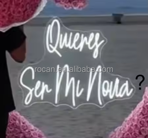 Letreros de neón personalizados de fábrica, letrero de letra Led, letrero de neón con luz de letra para decoración de <span class=keywords><strong>boda</strong></span>, suministros para fiestas, propuesta de fondo - Product Image 3