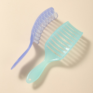 Mini cepillo de pelo de masaje en forma de huevo con logotipo personalizado, peine de peluquería portátil resistente al calor para desenredar en húmedo para mujeres - Product Image 4