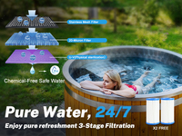 Bain de glace en gros, combinaison de deux baignoires à immersion froide, système de refroidissement à eau de 1 ch