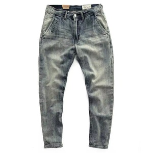 Pantalones vaqueros de cintura media de talla grande para hombre, estilo Vintage, pierna recta, luz/oscuro/lavado claro, mezclilla de colores bordada, Holey High Winter 3D - Product Image 6