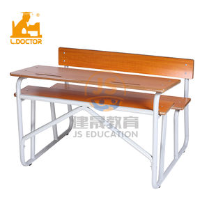 Table de classe <span class=keywords><strong>en</strong></span> <span class=keywords><strong>bois</strong></span>, double banc <span class=keywords><strong>d</strong></span>'élève, bureau et chaise, mobilier <span class=keywords><strong>d</strong></span>'école ancienne - Product Image 2