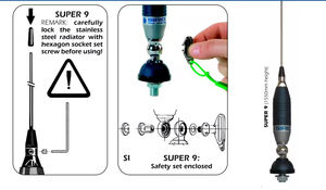 Antenne <span class=keywords><strong>CB</strong></span> en gros SIRIO SUPER 9 BLEUE Antenne <span class=keywords><strong>CB</strong></span> mobile 27 MHZ <span class=keywords><strong>PNI</strong></span> Super 9 Antenne - Product Image 5