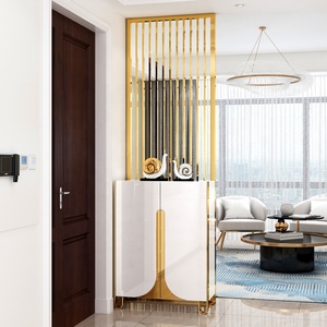 Bán Hot Laser Cut Màn Hình Thép Không Gỉ Trong Nhà Trang Trí Phòng Divider Phân Vùng Vàng Tùy Chỉnh Màn Hình - Product Image 3