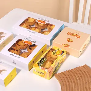Cajas para Pasteles AT PACK, Cajas Desechables Hechas a Mano de Cartón de Alta Gama para Empacar Tartas de Huevo, Cajas para Empacar Alimentos Personalizables - Product Image 2