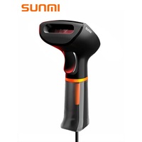 Lecteur de codes-barres noir NS021, interface USB, caisse enregistreuse, scanner de codes QR sur écran de téléphone portable, garantie 3 ans, SDK CMOS