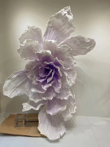 Nouvelles fournitures de conception, fleurs en papier faites à la main, décoration de fleurs géantes pour la décoration de la cérémonie de mariage, décoration d'événements - Product Image 5