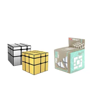 Hot Selling Magic Cube Yongjun Third Order 3D 3x3 Mirror Cube Speed Educational Magic Cube Toy For Kids