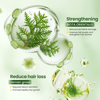 Savon shampooing à base de plantes Usma Grass Cedar 120g Anti-pelliculaire Contrôle de l'huile Lissant Rafraîchissant Nourrissant