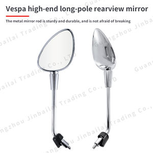 กระจกมองข้างอะลูมิเนียมดัดแปลงมอเตอร์ไซค์กระจกมองหลังสามเหลี่ยมชุบโลหะด้วยไฟฟ้าความละเอียดสูงสำหรับ300 <span class=keywords><strong>150</strong></span> <span class=keywords><strong>Vespa</strong></span> - Product Image 5