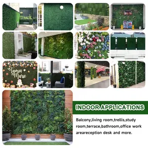 Painéis de cerca de buxo artificial para plantas de parede verde vertical de alta qualidade para atacado