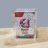 Boîte de présentation magnétique JIHONG en acrylique pour 151 boosters Scarlet et Violet – Présentoir élégant