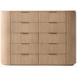 Nouvelle commode de chambre à coucher en bois massif de chêne, style américain, pour la maison et l'hôtel, avec 5, 6 ou 9 tiroirs - Product Image 1