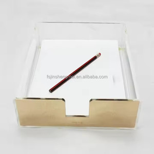 Rõ ràng <span class=keywords><strong>Acrylic</strong></span> Rose Gold Máy tính để bàn Khay giấy thời trang 5mm dày Tạp Chí Lưu trữ giỏ nộp hồ sơ sản phẩm - Product Image 6