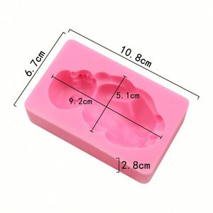Outils de décoration de gâteaux, moule en silicone de grande taille pour bonbons, fondant, cuisson, argile, savon, résine, OEM/ODM, motif bébé endormi - Product Image 2