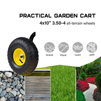 Haute qualité 4 roues chariot de jardin amovible maille en acier vert rouleau conteneur stockage extérieur charge plate-forme en caoutchouc chariot de jardin