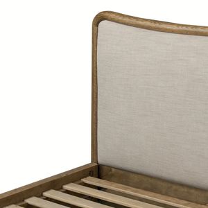 Solid Wood Rattan <b>Bed</b> Frame Vintage Washed Wooden Cane Headboard <b>Bed</b> Bedroom Furniture <b>Queen</b> <b>Size</b> Wooden <b>Bed</b> - Product Image 4
