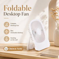 Rechargeable Pliant De Bureau Sans Balais DC Table Top Portable Ventilation Silencieux Table Refroidisseur Ventilateur de Refroidissement d'air